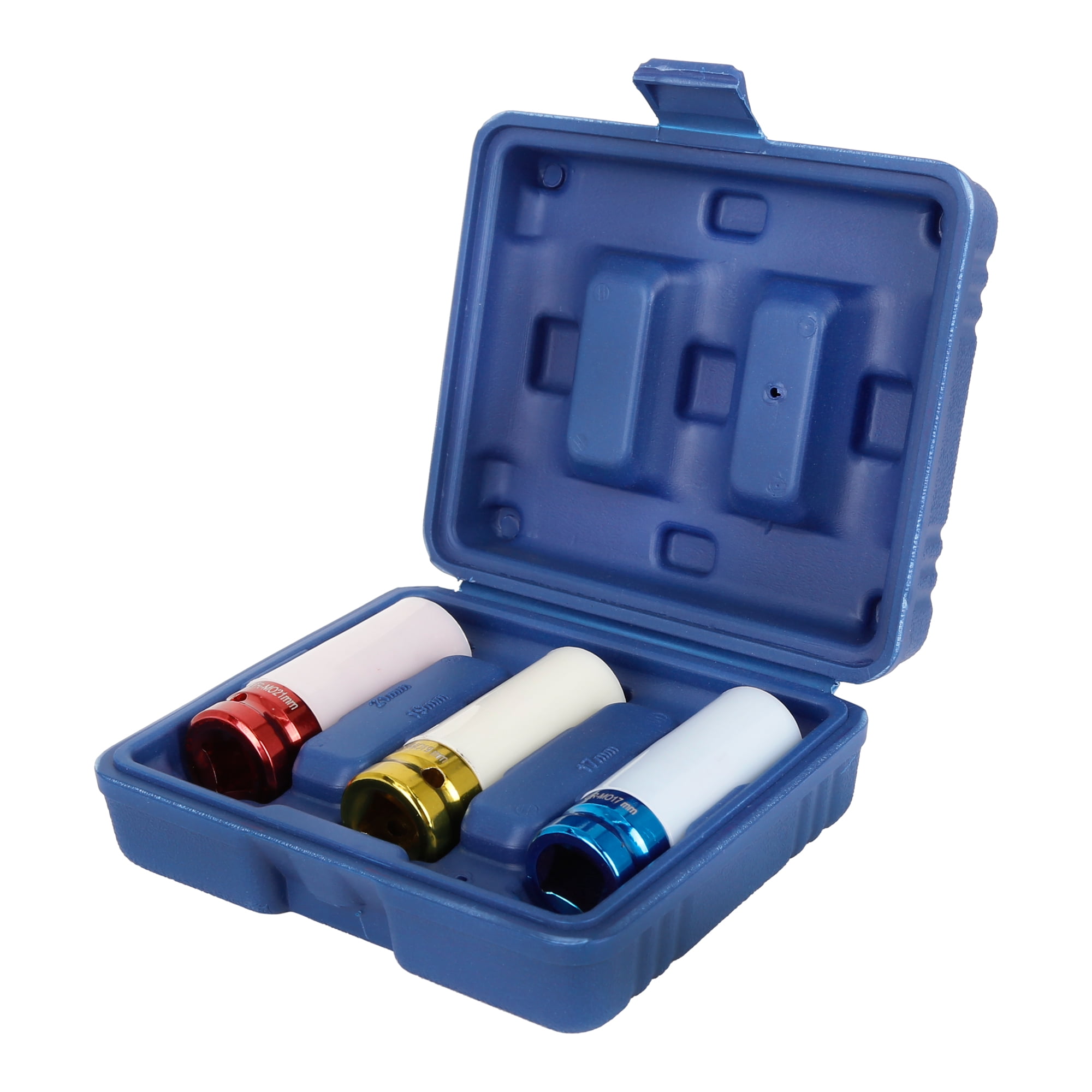 3pcs 1/2'' Drive Impact Lug Nut Socket Set Wheel Sleeve Protection 17