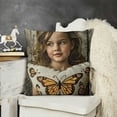 thumbnail image 2 of YINGXI  Butterfly Throw Pillow Covers Butterfly Gifts for Girls Women, Gifts for Butterfly Lovers, Butterfly Room Decor for Girls, Butterfly Bedroom Decor 20x20in, 2 of 5