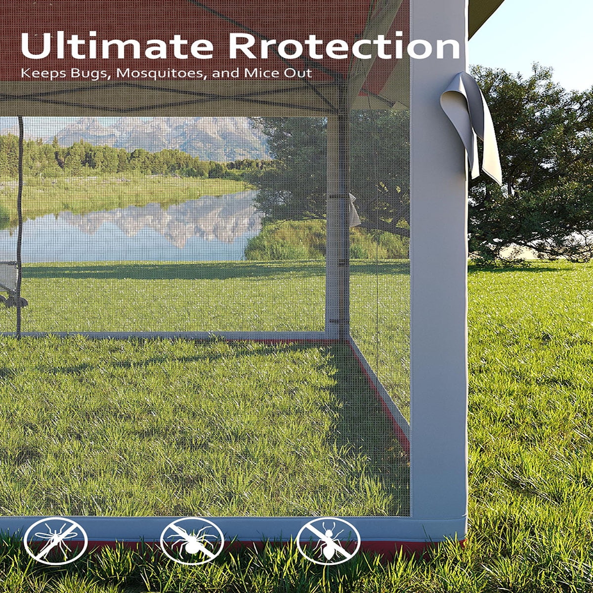 Soonbuy 13x13 Outdoor Gazebo,Canopy Tent with Mosquito Netting,Outdoor Gazebo for Backyard & Patio Furniture