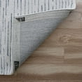thumbnail image 4 of 8' X 10' Ivory and Blue Wool Striped Hand Tufted Area Rug, 4 of 10