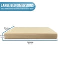 thumbnail image 6 of ComfyPaws - Rectangular Orthopedic Memory Foam Dog Bed - Includes Waterproof Inner Protector & Removable Cover - Brown - Large, 6 of 6