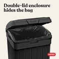thumbnail image 6 of Keter Baltimore 38 Gallon Resin Outdoor Kitchen Trash Can Duotech Garbage Can, Black Woodlook, 6 of 18