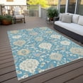 thumbnail image 6 of Addison Rugs Chantille Indoor/Outdoor Transitional Geometric, Abstract Teal Washable Rectangle Rug, 5' x 7'6", 6 of 6