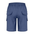 thumbnail image 6 of HAOTAGS Cargo Shorts for Teen Boys (5-15), Elastic-Waist Straight-Fit Casual Shorts Lightweight Mid-Length Summer Trousers Navy 9-10 Years, 6 of 7