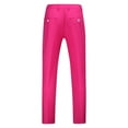 thumbnail image 4 of YDDIAN Mens Classic Suit Pants Straight Fit Modern Formal Dress Pants Separate Trousers Hot Pink 32, 4 of 5