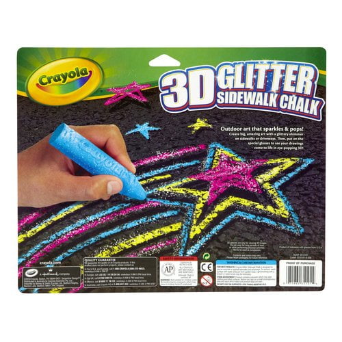 Download Crayola 3-D Glitter Sidewalk Chalk - Walmart.com - Walmart.com