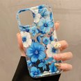 thumbnail image 2 of Funda transparente con estampado gráfico de flores para iPhone 15, iPhone 11, 13, 12, 14, 16 Pro Max, XR, X, Xs Max, 6, 7, 8 Plus, SE 2022, 2 of 5