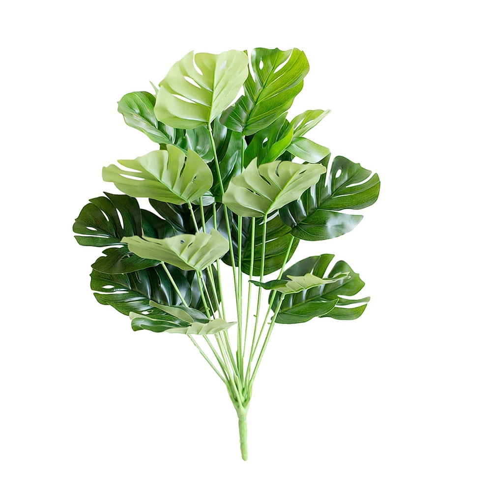 Prosport 1 Bouquet Artificial Plastic Monstera Leaf Home Decor Walmart Com Walmart Com