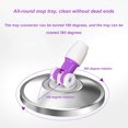 thumbnail image 2 of 1 Purple plastic disc 360 ° rotary floor cleaning sponge, 2 of 5