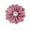 Pink Purple, variant on Nvzi -b 10PCS Satin Ribbon Flowers for Crafts Fabric Flowers Daisy Flowers with Rhinestones Satin Ribbon for Ornament Appliques DIY Wedding,Pink Purple