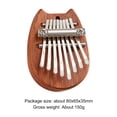 thumbnail image 3 of Instrumento Musical DQrwqpou Mini Sapele Plate Kalimba Dedo Piano Mbira Sanza, 3 of 3