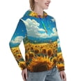 thumbnail image 6 of Sikiie Field Bicycle Young Sunflower Women's Casual Hoodies Long Sleeve Lightweight Pullover Tops Loose Sweatshirt-X-Large, 6 of 7