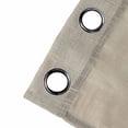thumbnail image 4 of BalsaCircle 2 Taupe 52x108" Faux Linen Sheer Curtains Chrome Grommets Window Treatment Decorations Party, 4 of 8