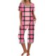thumbnail image 1 of Puntoco Ropa de dormir para mujer Conjunto de pijama y pantalón de manga corta con cuello en V para mujer Pijama informal con bolsillos, 1 of 5