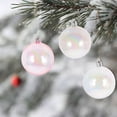 thumbnail image 2 of 12pcs Iridescent Christmas Ornaments 4cm Plastic Rainbow Baubles, 2 of 6