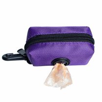 Thinsont Portable Dog Poop Waste Bag Holder Pouch Pet Puppy Cat Pick-Up Bag Dispenser Pets Supplies Garbage purple
