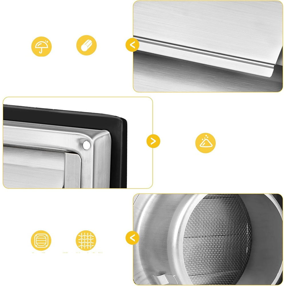 Rainproof 304 Stainless Steel Ventilation Grille For Indoor And Outdoor Use