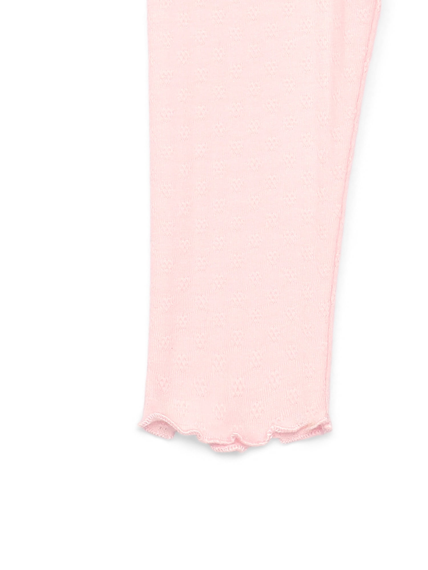 Garanimals Baby Girls Ruffle Trim Pointelle Leggings, Sizes 0M-24M
