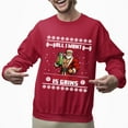 thumbnail image 2 of Christmas Sweatshirt, All I Want For Christmas Is Gains Funny Gym Sweatshirt, Muscular Santa Protein Ugly Holiday Jumper, Festive Fitness Gift for Weightlifters & Bodybuilders, 2 of 5