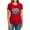 Red, variant on JLA Storm Logo Women's T Shirt, Black, Medium