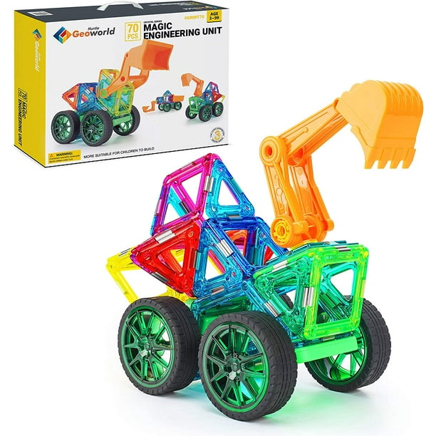 Magnetic Building Blocks for Kids - Preschool Toys Shapes Block Ed |