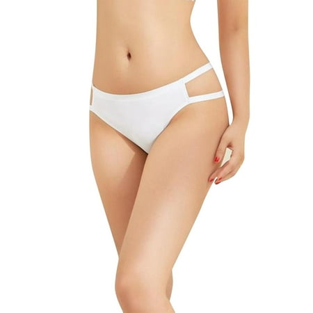 

Ladys Briefs Lingerie Thongs Women Solid Underwear Breathable Panties No Show Ice Silk Thongs For Women