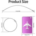 thumbnail image 2 of 8pcs Metal Luggage Tag, Luggage Travel Tag, Suitcase Tag With Name Address Phone Email Tag, 2 of 5