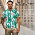 thumbnail image 6 of Yuyamidu Matching Couple Golf Shirts American Flag Golf Ball Sleeveless Golf Tank Tops for Women Men Athletic Golf Wear Green Palm Leaves Quick Dry Couple's Golf Apparel, Men's XL, 6 of 6