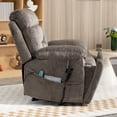 thumbnail image 7 of SYNGAR Power Lift Recliner Chair for the Elderly, Oversized Recliner with Massage and Heat, 2 Hidden Cup Holders, Side Pockets, 26" Width of Seat, Dual Motor, Reclining Chair, Dark Brown, 7 of 7