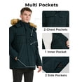 thumbnail image 6 of WenVen Men's Winter Warm Coat Puffer Jacket with Removable Windproof Hood Navy 2XL, 6 of 11