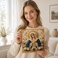 thumbnail image 5 of Virgin Mary Pearl Painting Kit for Adults, DIY 3D Bead Art Craft Set with Full Tools, Handmade Wall Decor Project for Craft Fans, Home Leisure & Interior Decoration，8x8Inch, 5 of 7