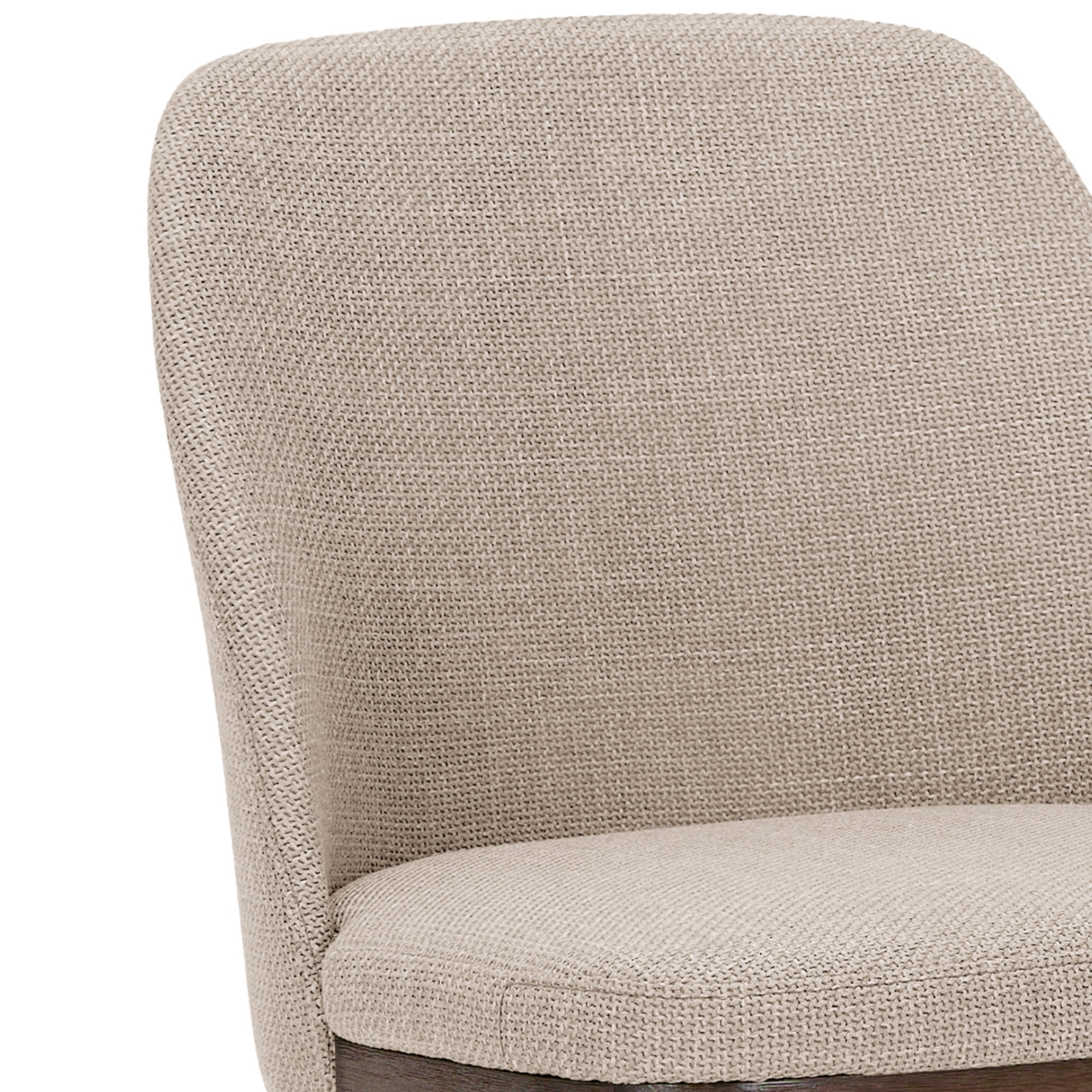 EOP Modern Upholstered Dining Chairs Set of 2, Wooden Dining Side Chairs with Curved Backrest, Armless Kitchen Chairs for Dining Room & Restaurant, Camel