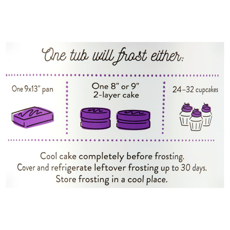 Alma's Purple Buttercream Frosting & Icing Tub, 16oz 