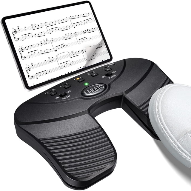 Pedal Page Turner Bluetooth LEKATO inalámbrico para iPad