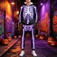 thumbnail image 2 of CONFREE Halloween Mens Tracksuit 2 Peice Lined Sweat Suit for Men Hallowmas Skeleton Graphic Hoodies Joggers Outfits Warm Fall Winter Track Suits Set, 2 of 7