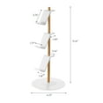 thumbnail image 7 of Yamazaki Home Controller Stand, White, Steel + Wood, Adjustable Tiers, 7 of 7