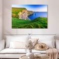 thumbnail image 2 of Elephant Stock Cliffs Of Moher Greenery Wall Art - Horizontal Canvas Wall Art - Living Room Wall Decor - Places Canvas - Green And Blue Decor - 48" x 32", 2 of 8