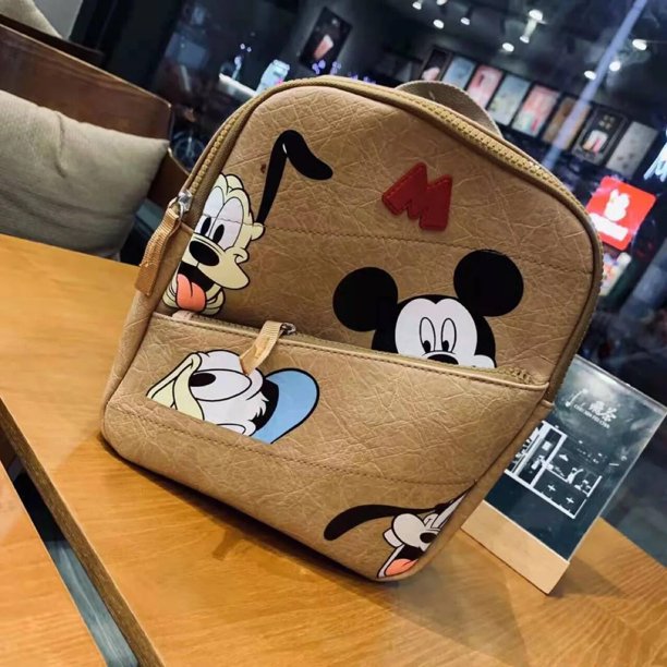 Disney-mochila con patrón de Mickey Mouse para niños, mochila para niños, regalos para niños, otoño
