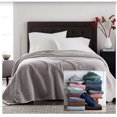 thumbnail image 3 of Harper Lane Velvet Plush Blanket Steel Grey Twin, 3 of 4