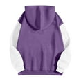 thumbnail image 3 of Sweatshirts for Women Joint Color Blocking Womens Hoodies Lightweight Breathable Top Blouses Pull Over Long Fit Crew Neck Casual Outfit Fall Winter Fashion Party Plus Size, 3 of 7