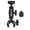 Black, variant on Multifunction Pole Clamp Bracket Adjustable Angle Mount Stand for Boat RV Yacht Roof Ladder