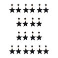 thumbnail image 3 of Qarigey Pendientes colgantes de estrella con abalorio de 2 uds, joyería para mujer, declaración colgante grande Negro 10Conjunto, 3 of 6