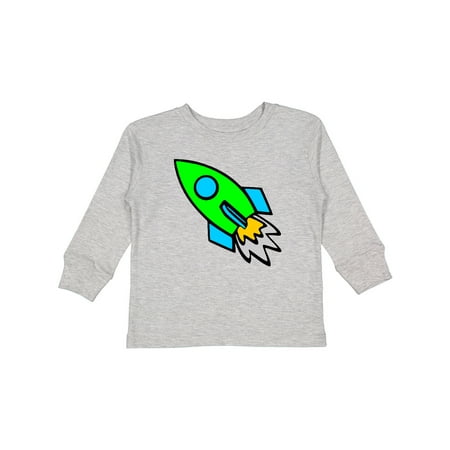 

Inktastic Cute Green Rocket Gift Toddler Boy or Toddler Girl Long Sleeve T-Shirt