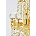 thumbnail image 4 of Corona 2 light Gold Wall Sconce Clear Royal Cut Crystal, 4 of 7