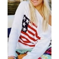 thumbnail image 5 of GXFC Women Fall Sweater Clothes Trendy Long Sleeve Flag Print Knit Pullovers Knitwear Tops Autumn Clothing for Teen Girls, 5 of 8