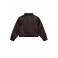 thumbnail image 4 of Forever 21 WGA Shawl Collar Butter Pu Zip Front Pu Jacket, Color-Brown, Size-S, 4 of 5