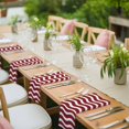 thumbnail image 3 of Red White Cloth Napkins, Modern Abstract Waves Water Ripple Striped Washable and Reusable Dinner Napkins Set of 8, Table Napkin for Kitchen Party Birthday Wedding Hotel Housewarming 20"x20", 3 of 8