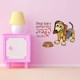 thumbnail image 3 of Animal Wall Decal Cute Robotic Dog with His Food Bowl Bedroom Wall Decal for Girls Dog Cute Themed Room Décor - Size: 40 In x 28 In, 3 of 5