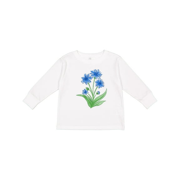 Inktastic Cornflower Boys or Girls Long Sleeve Toddler T-Shirt