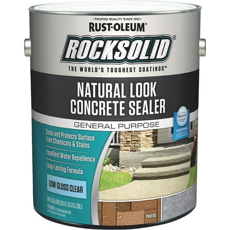 Rust-Oleum 317928 Rocksolid Natural Look Concrete Sealer Low Gloss Clear